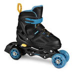 Spokey Quattro 4IN1 SPK-943432 inline skates size 30-33 BK/DBL Szabadidő kiegészítő