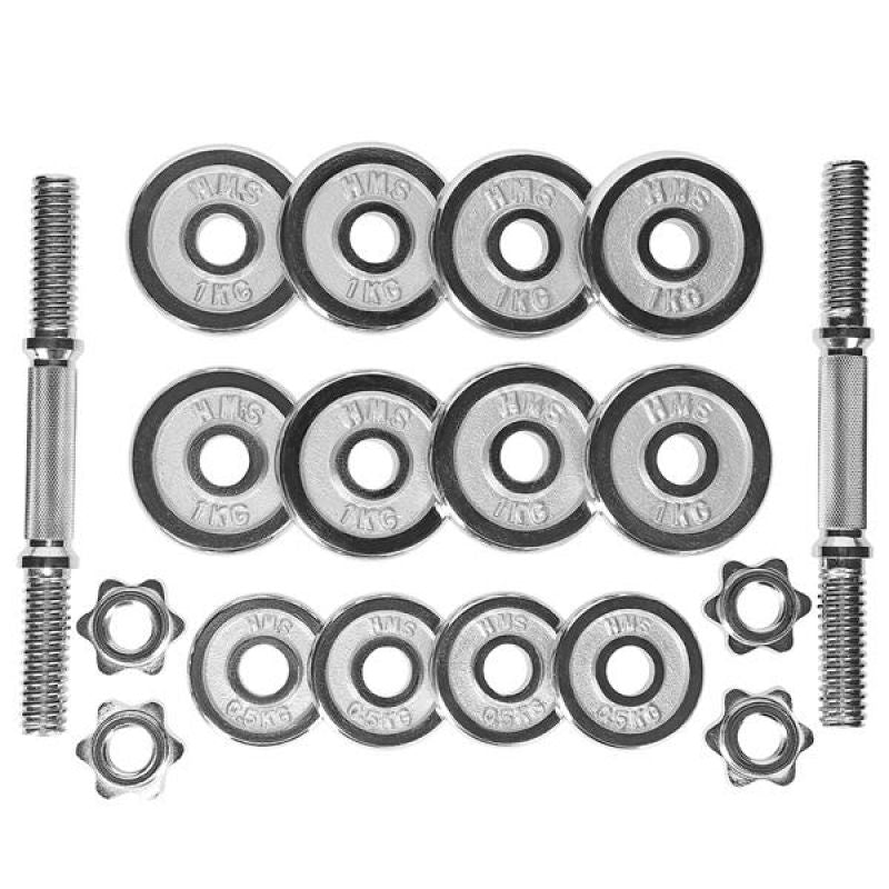 HMS Dumbbells in a case CHROME 2x7.5kg STC15 edzőfelszerelés 17-59-102