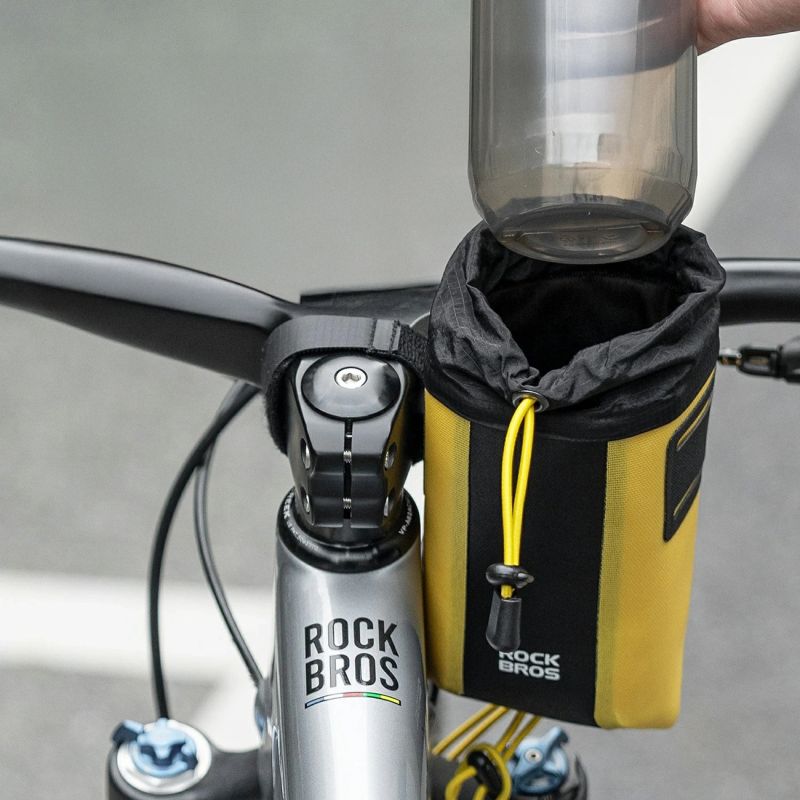 Rockbros AS-162 Waterproof Handlebar Bottle - Yellow sárga táska