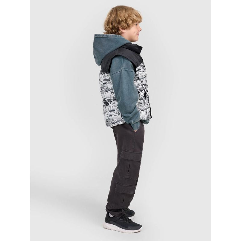 Boy's down vest with synthetic filling 4F 4FJRAW25TVJAM321-10A kabát