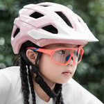 Rockbros LK-67 Youth Bike Helmet with Detachable Visor 54–58 cm - Pink różowy védőfelszerelés -203986