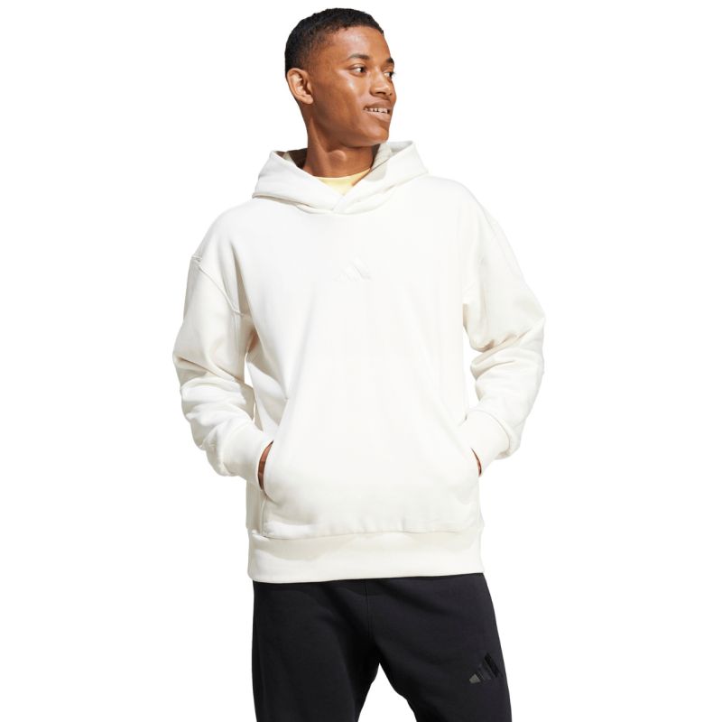 Men's adidas All Szn Fleece Hoodie White IY4121 fehér kapucnis pulóver