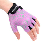 Meteor Flower Jr Cycling Gloves lila gyerek kesztyű 23374