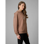 4F Women's loose sweatshirt with hood pulóver