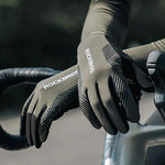Rockbros 16110006002 shock-absorbing cycling gloves size - green and black fekete kesztyű