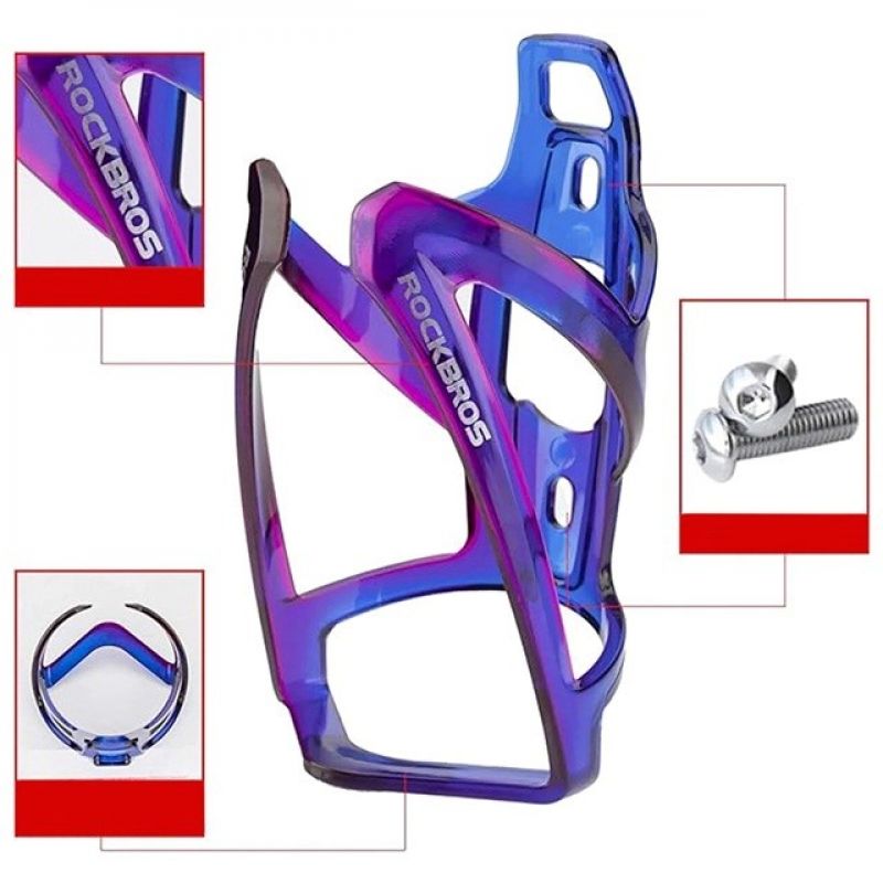 Rockbros FK338 Bike Bottle Cage – Blue-Purple lila edzőfelszerelés Rockbros-31210007004