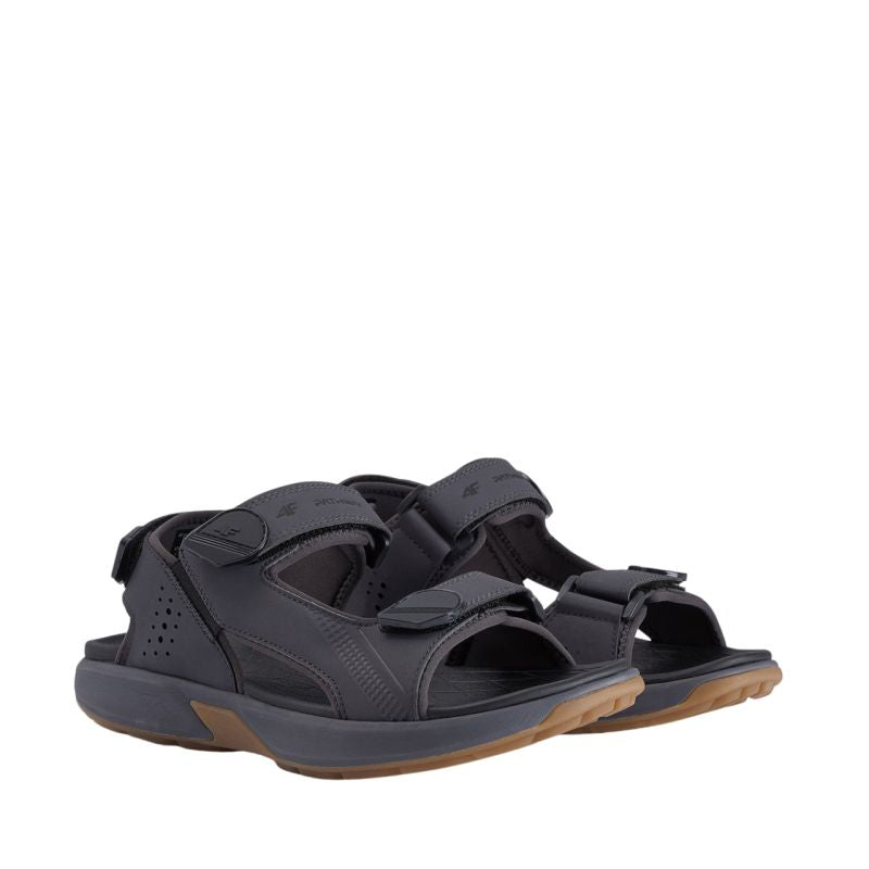 4F Men's sandals M1118 dark gray 23S szürke cipő 4FWSS26FSANM11823S