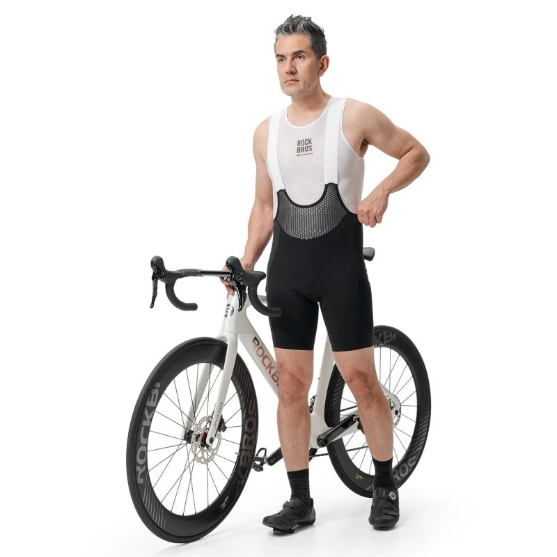 Rockbros ROAD TO SKY Men's Cycling with Pad Size M - Black m \ czarny short