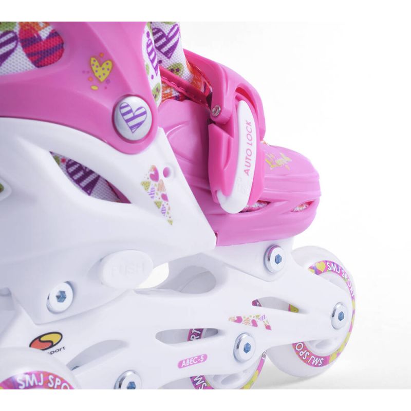 Smj Sport Hearts 2in1 Roller Skates + Adjustable Rollers HS-TNK-000017130 Szabadidő kiegészítő