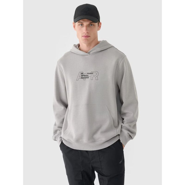 4f Men's sweatshirt with hood, open, 4FRAW24TSWSM1816-25S General