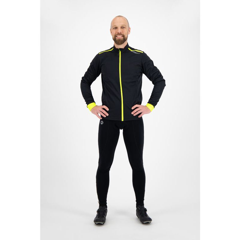 Rogelli PESARO 2.0 black/fluorescent fekete dzseki