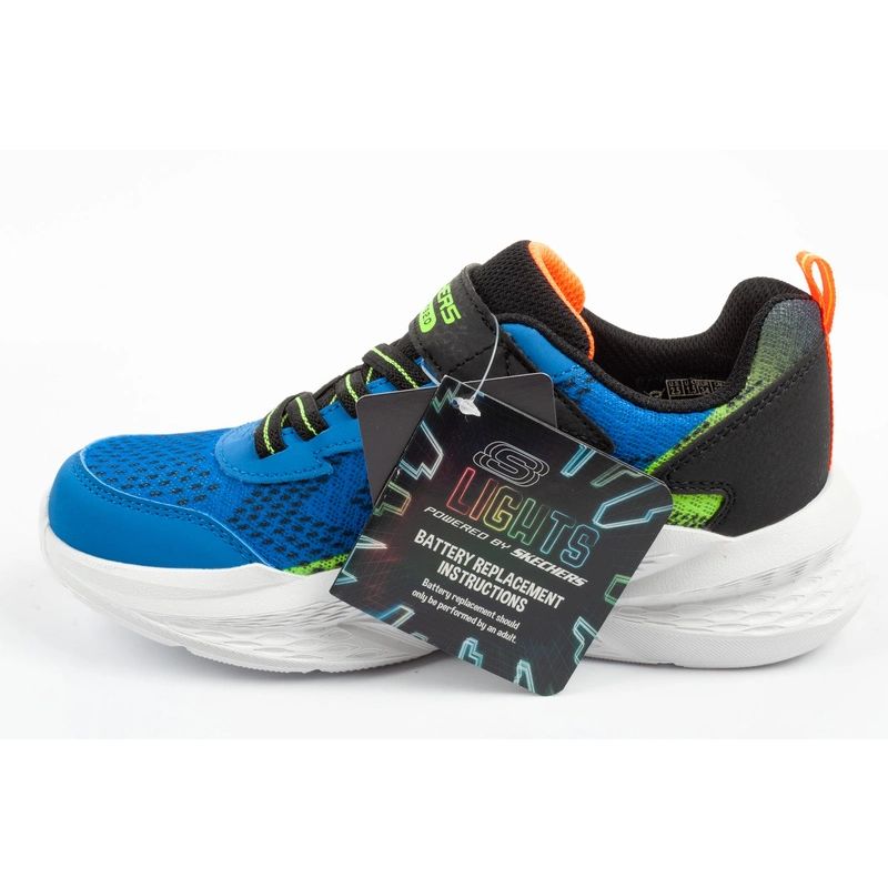 Skechers Meteor-Lights LED Children's Sports for Boys with Velcro utcai cipő 401490LC/BLBK