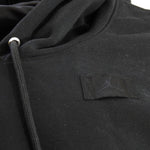 AIR Jordan Women's Flight Fleece Satin-Lined Pullover Hoodie Black - fekete pulóver