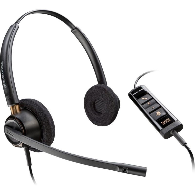 POLY EncorePro 525 Stereo Headset with Microsoft Teams Certification and USB-A Port