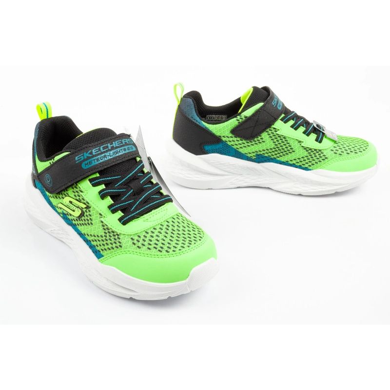 Skechers Meteor-Lights LED Children's Sports for Boys with Velcro utcai cipő 401490LC/LMBK