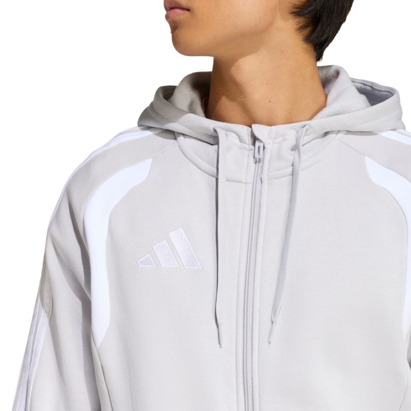 Men's adidas Tiro 26 League Sweat Full Zip Hoody Gray KF3319 szürke kapucnis pulóver