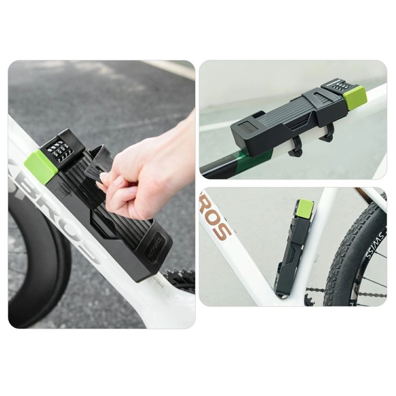 Rockbros 829 Folding Code Bike Lock - Black