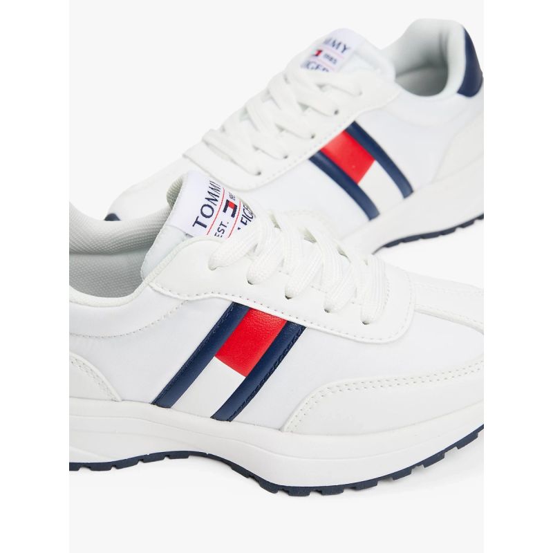 Tommy Hilfiger women's FLAG LOW CUT LACE-UP SNEAKERS T3X9-33877-1695X336-X336 WHITE/BLUE kék utcai cipő