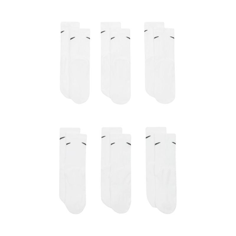 Nike Everyday Cush Crew Kids Socks 6 Pairs fehér ruházat