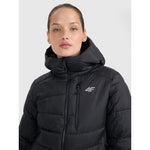 Women's down trekking with Primaloft Silver filling 4FRAW25TDJAF0792-20S szürke kabát