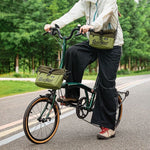 Rockbros W020-1 Foldable Handlebar Bicycle - Green zöld táska