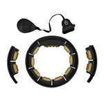 HMS Hhm13 New Hula Hop Black/Gold With Magnets And Weight + Counter arany jibbitz 17-44-574