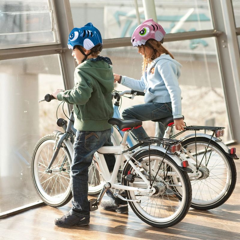 Wozinsky Children's Bike Helmet Dinosaur Pattern S - Blue niebieski védőfelszerelés HT-62C-199831
