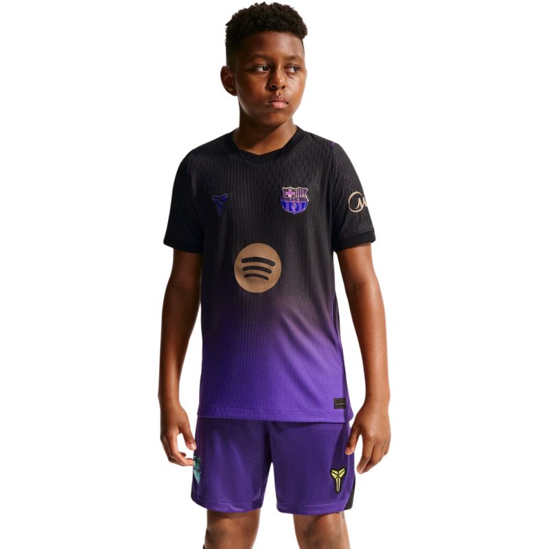 Nike FC Barcelona 2026/27 Match Away Kids' Jersey Black and lila ruházat II1852505
