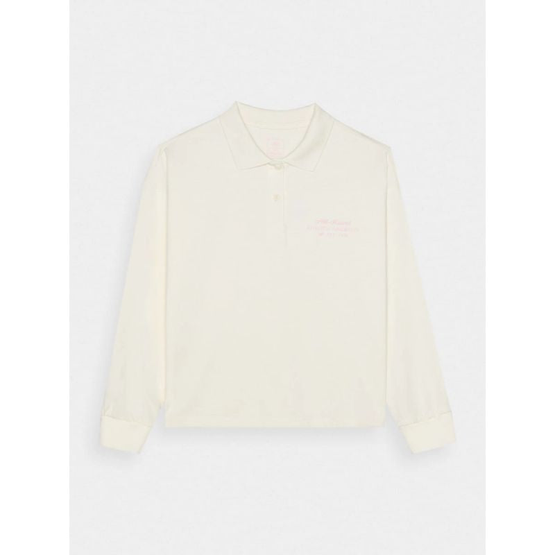 Girls' longsleeve plain 4F Junior 4FJRAW24TLONF438-11S hosszú ujjú póló