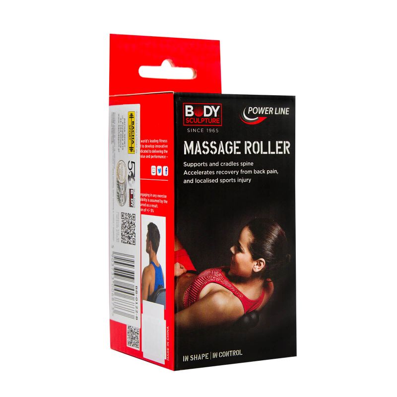 Body Sculpture Ball Duo BB 0122 Massage Roller fekete edzőfelszerelés BB0122