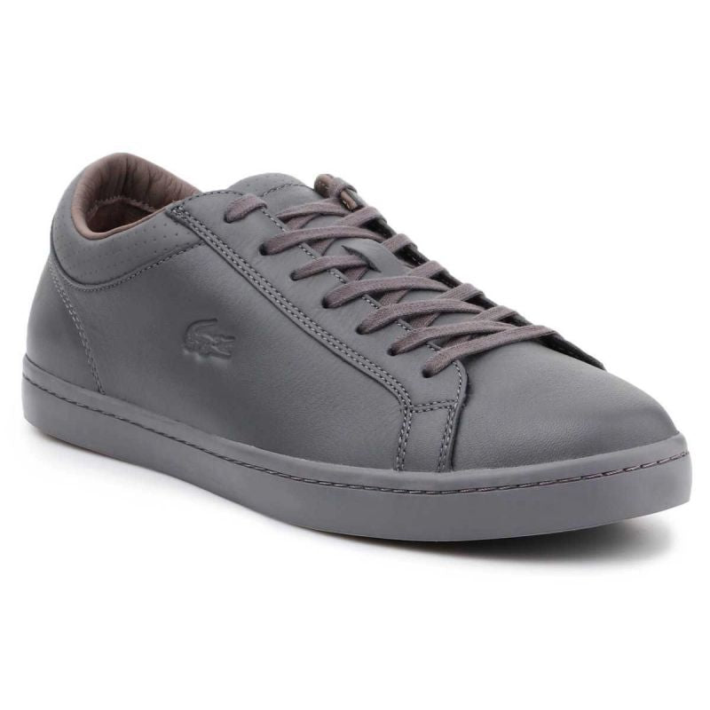 Lacoste Straightset 4 Srm Gry Leather M 30SRM4015 shoes Cipő