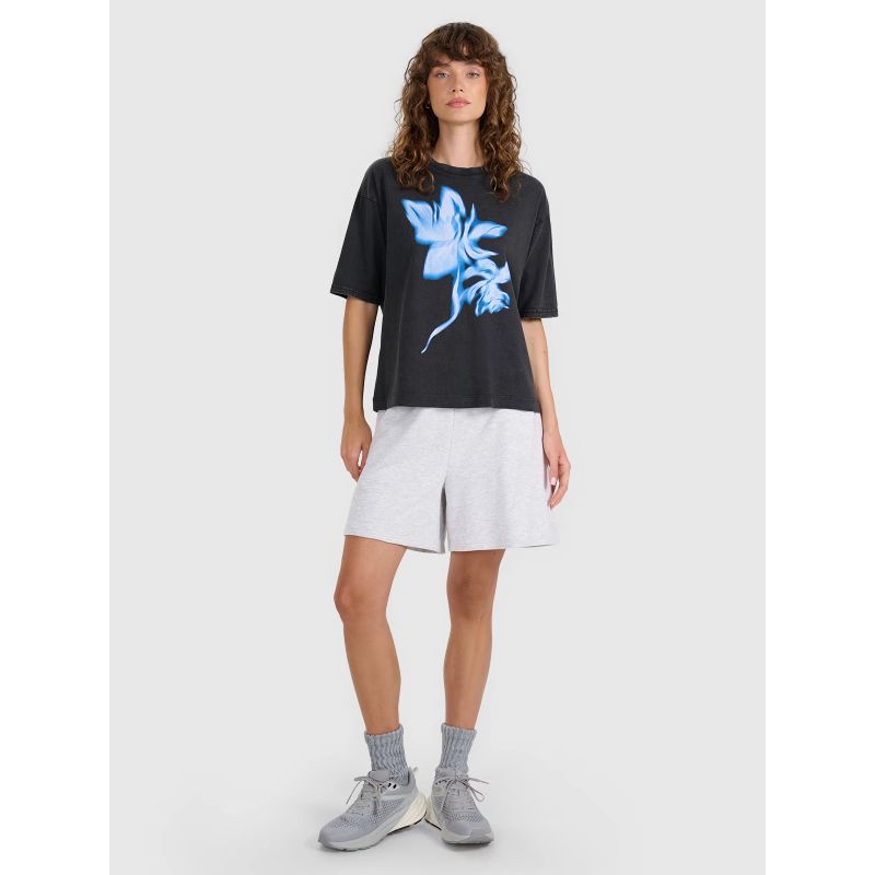 4f Women's oversize printed T-shirt 4FRSS25TTSHF2747-20S General