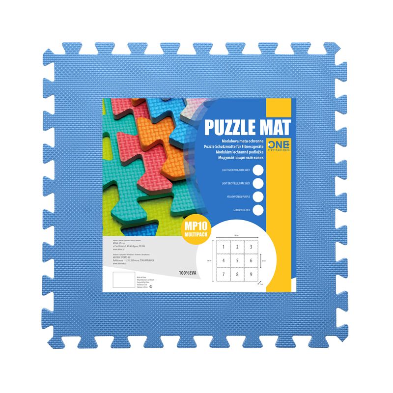 One Fitness Multipack MP10 puzzle mat green-blue-red 9 pieces 10 mm piros edzőfelszerelés 17-63-082