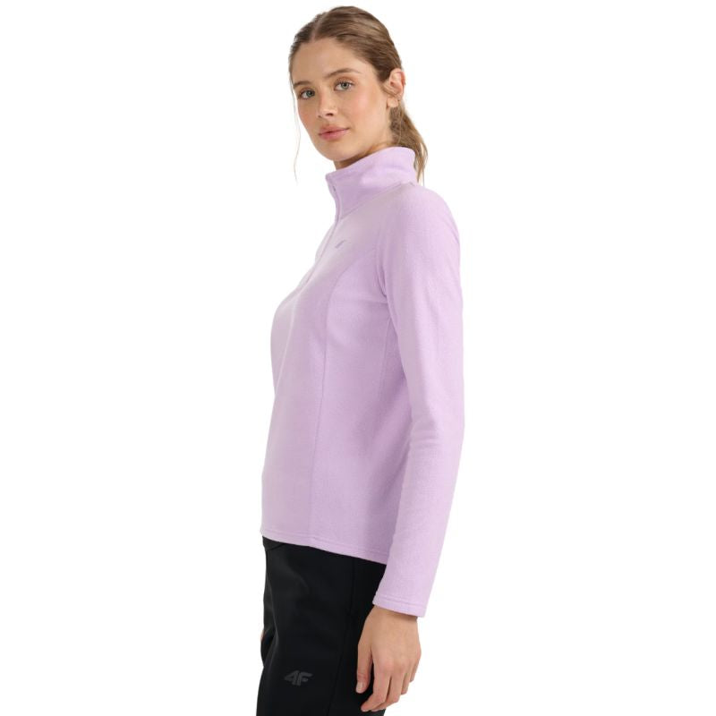 4f Women's fleece sweatshirt F069 light purple 4FWAW25UFLEF069 52S Kiegészítő
