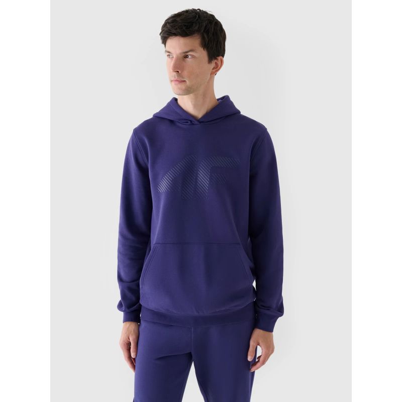 4f Men's sweatshirt with hood, open, 4FWMM00TSWSM1766-31S General