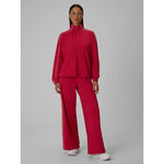 Women's quick-drying wide-leg trousers 4F