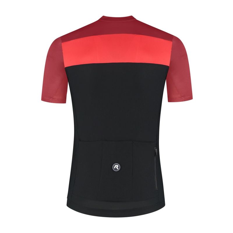 Rogelli CORE BLOCK T-shirt black and red 7XL piros póló