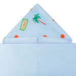 Spokey Quick-Drying Children’s Hooded Poncho Towel PALMS 70x175cm törölköző SPK-946618