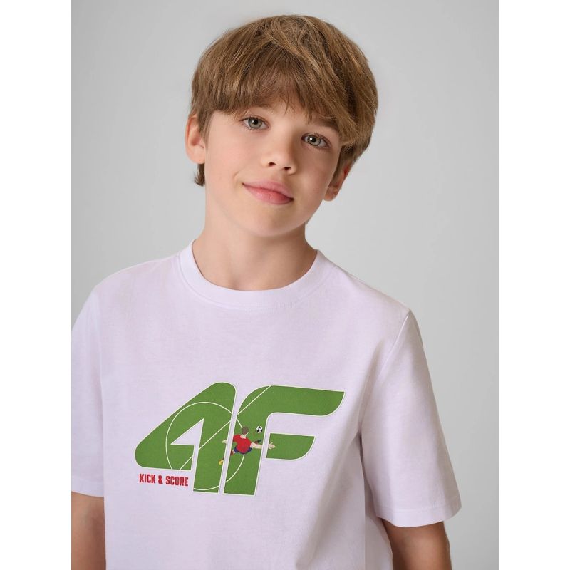 4F Boy's cotton T-shirt ruházat 4FJRSS26TTSHM4280-10S