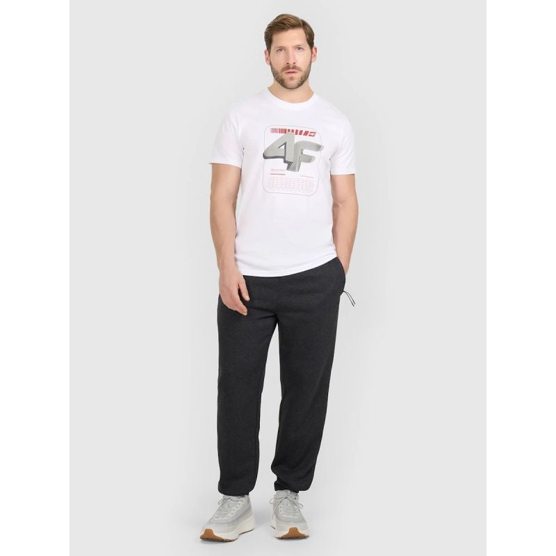 4F Men's regular printed T-shirt póló 4FRAW25TTSHM3612-10S