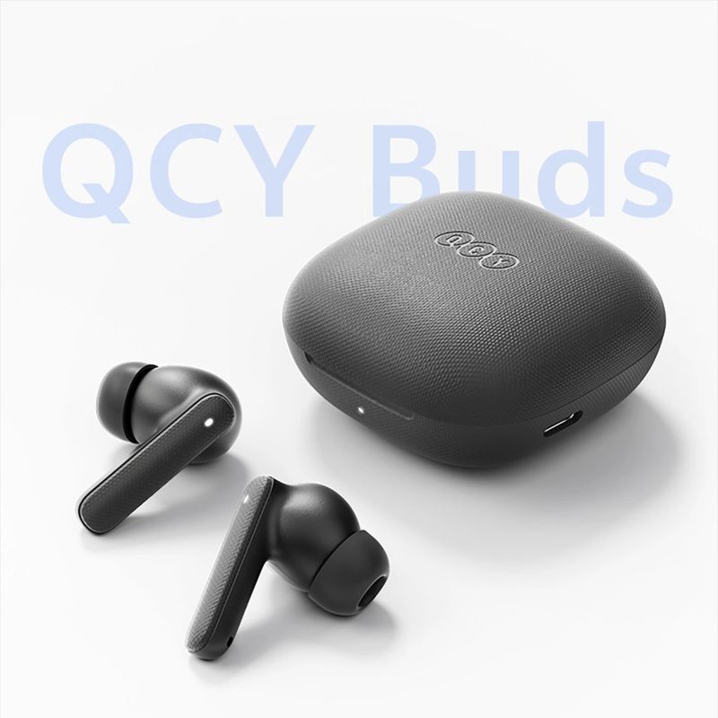 head QCY Buds TWS IPX4 Bluetooth 5.4 In-Ear Headphones - Gray szürke headsets