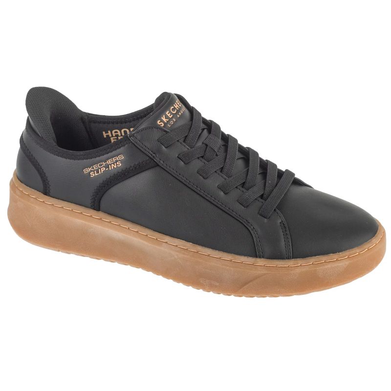 Skechers Slip-Ins: Court Break - Suit Sneaker Black fekete utcai cipő 183177-BKNT