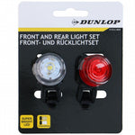 Dunlop Set Of Silicone Led Bike Lights Front And Rear Round Black fekete készlet GSP-346212