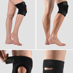 Rockbros sports protector for patella and knee joint, size - black fekete protectors and knee pads