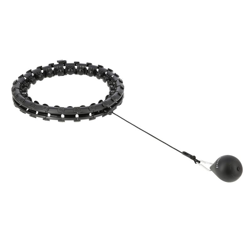 HMS HHW01 hula hoop with studs and weight, black fekete póló 17-44-521