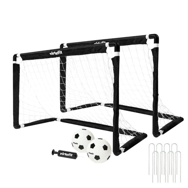Virtufit Children'S Soccer Goal Set With 2 Balls And Pump - Soccer Goals - 92 General