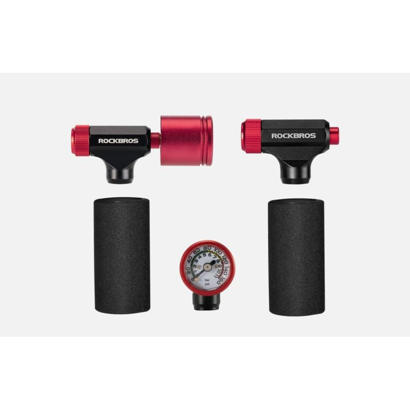 Rockbros mini CO2 pump with pressure gauge