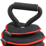 HMS Adjustable Soft Kettlebell 20 lbs KRM20 fekete súlyzó 17-64-810