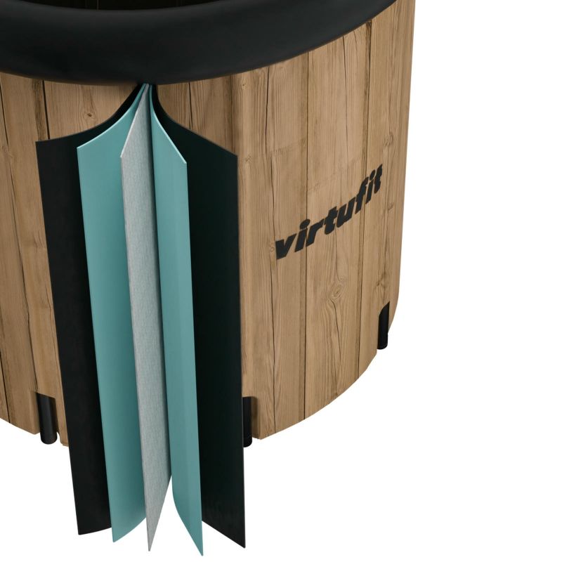 Virtufit Ice Bath Xxl - 375 Liters - Imitation Wood - With Accessories Egyéb