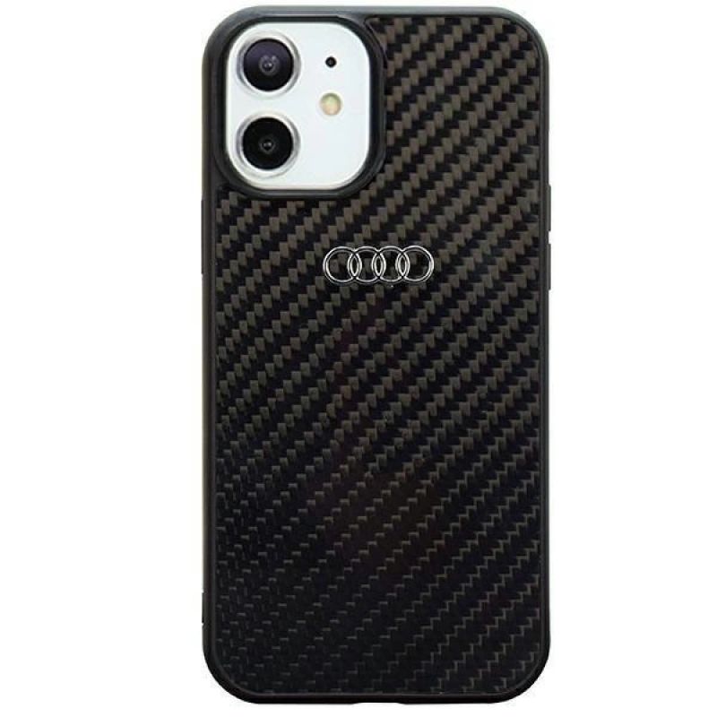 Audi Carbon Fiber iPhone 11 / Xr 6.1" /black hardcase AU-TPUPCIP11-R8/D2-BK fekete táska